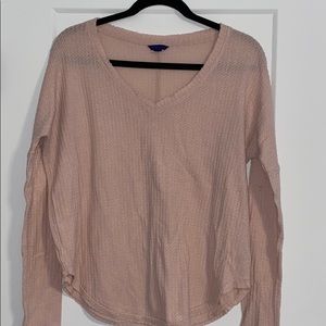 Blush Pink V- Neck Aeropostale Sweater
